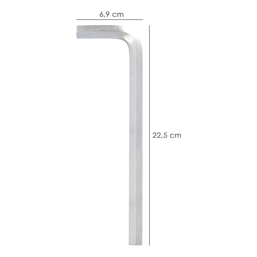 Llave allen larga acero cromo vanadio profesional 14,0 mm llave hexagonal, llave allen taller mecánica, llave allen bricolaje