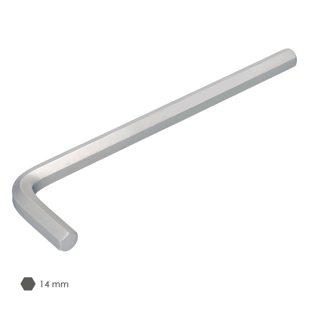 Llave allen larga acero cromo vanadio profesional 14,0 mm llave hexagonal, llave allen taller mecánica, llave allen bricolaje
