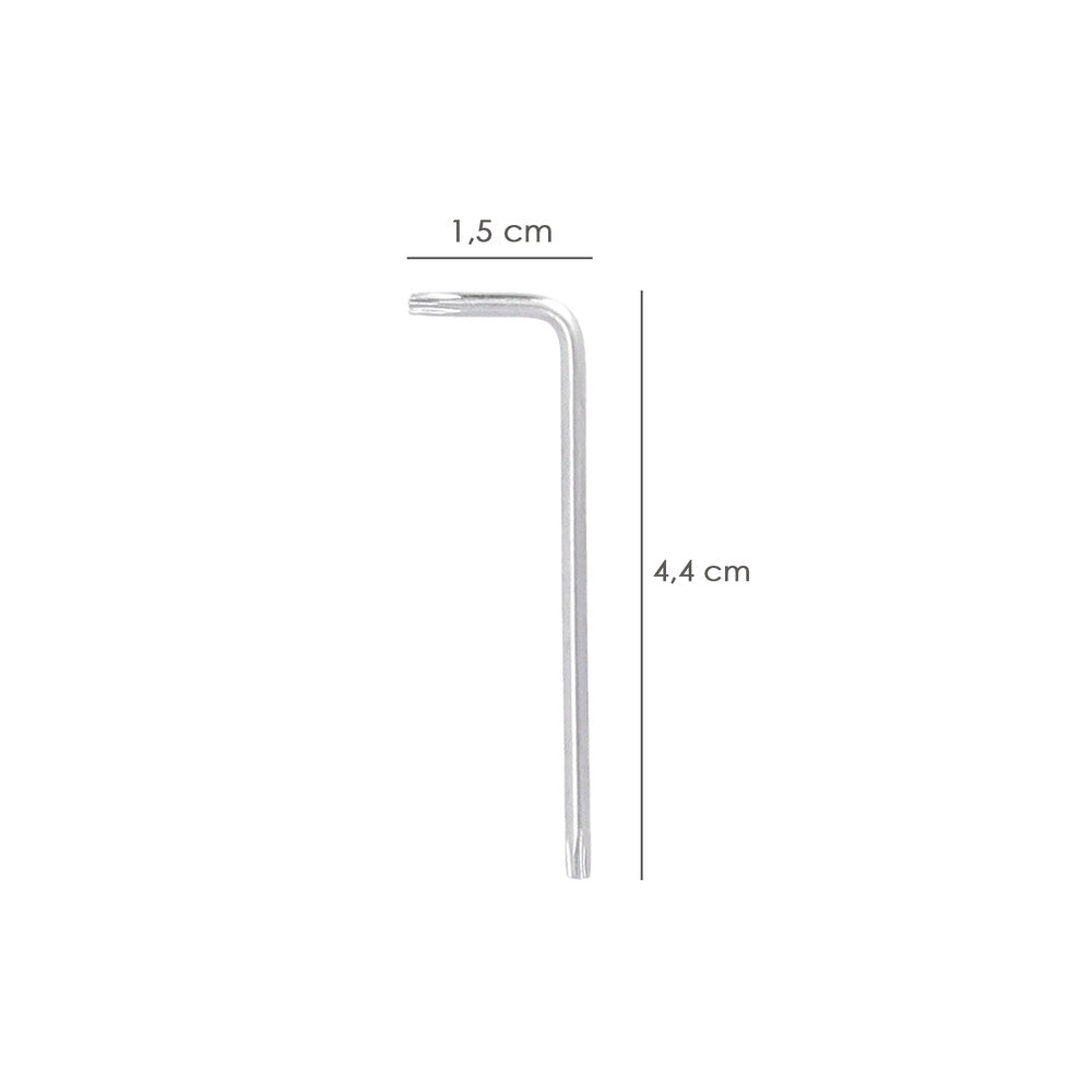 Llave torx standar acero cromo vanadio profesional t06 mm llave estrella, llave allen estrella