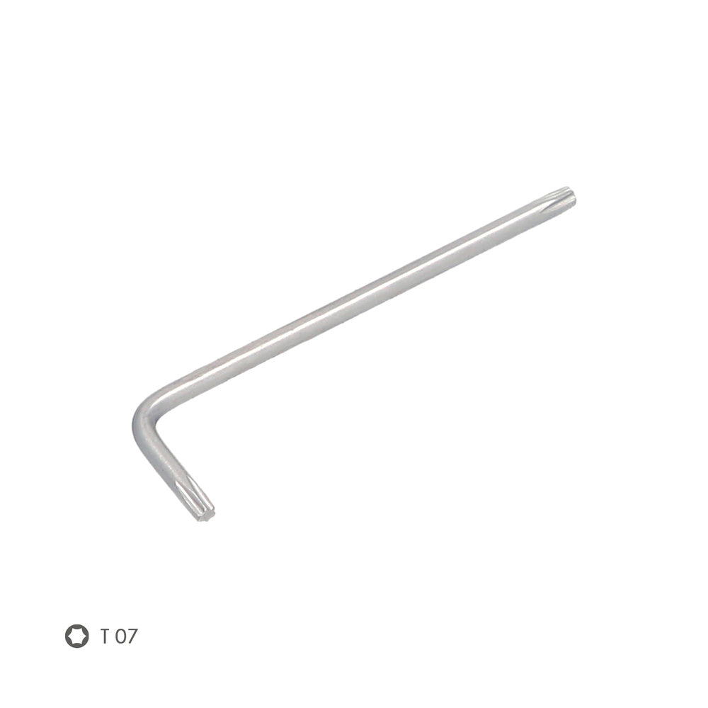 Llave torx standar acero cromo vanadio profesional t07 mm llave estrella, llave allen estrella