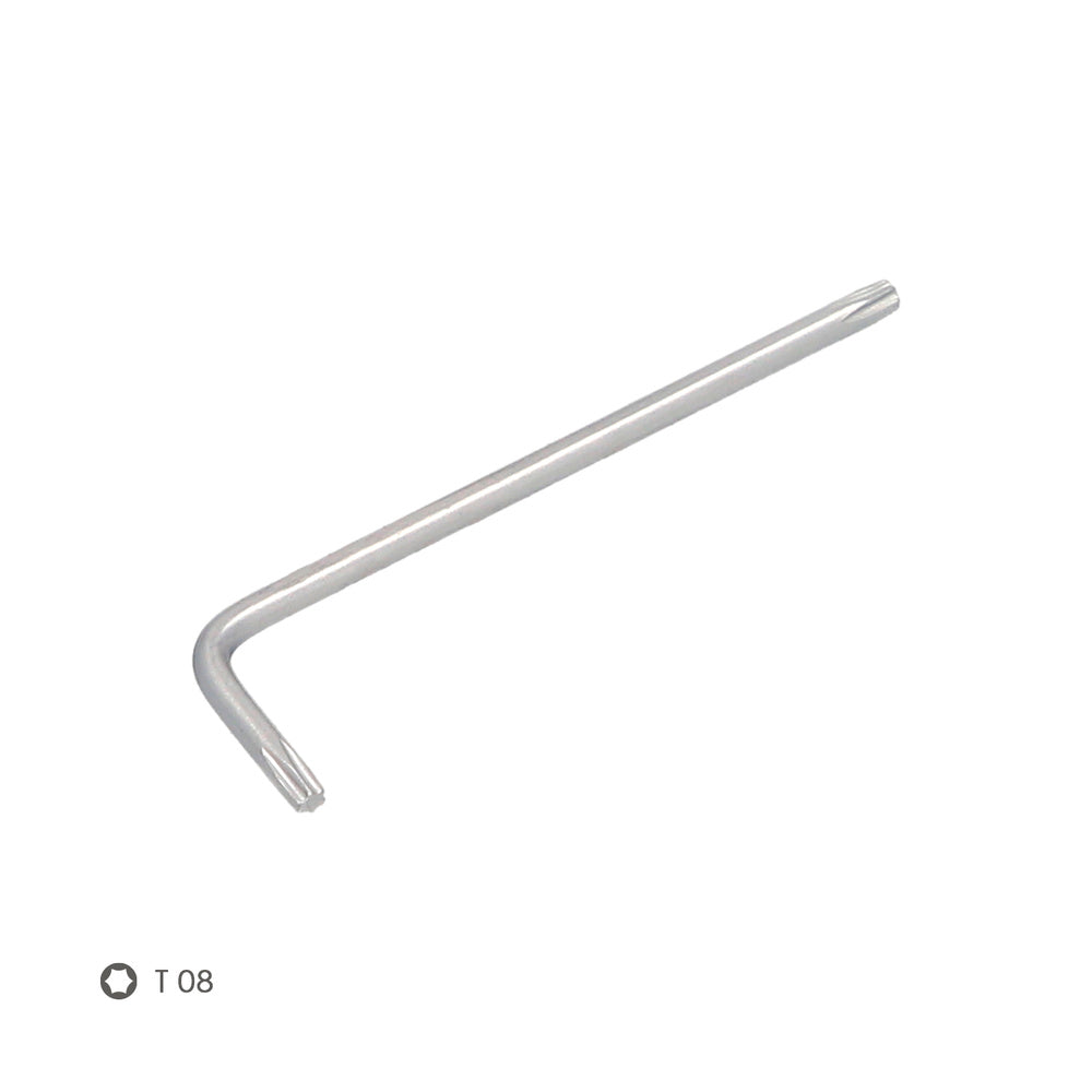 Llave torx standar acero cromo vanadio profesional t08 mm llave estrella, llave allen estrella
