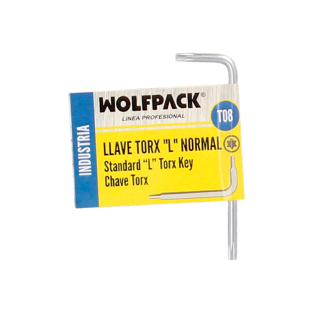 Llave torx standar acero cromo vanadio profesional t08 mm llave estrella, llave allen estrella