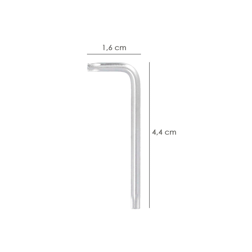 Llave torx inviolable standar acero cromo vanadio profesional t09 mm llave estrella, llave allen estrella