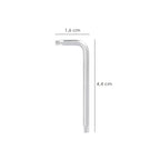 Llave torx inviolable standar acero cromo vanadio profesional t09 mm llave estrella, llave allen estrella