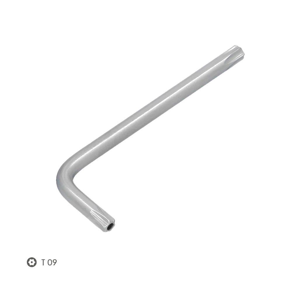 Llave torx inviolable standar acero cromo vanadio profesional t09 mm llave estrella, llave allen estrella