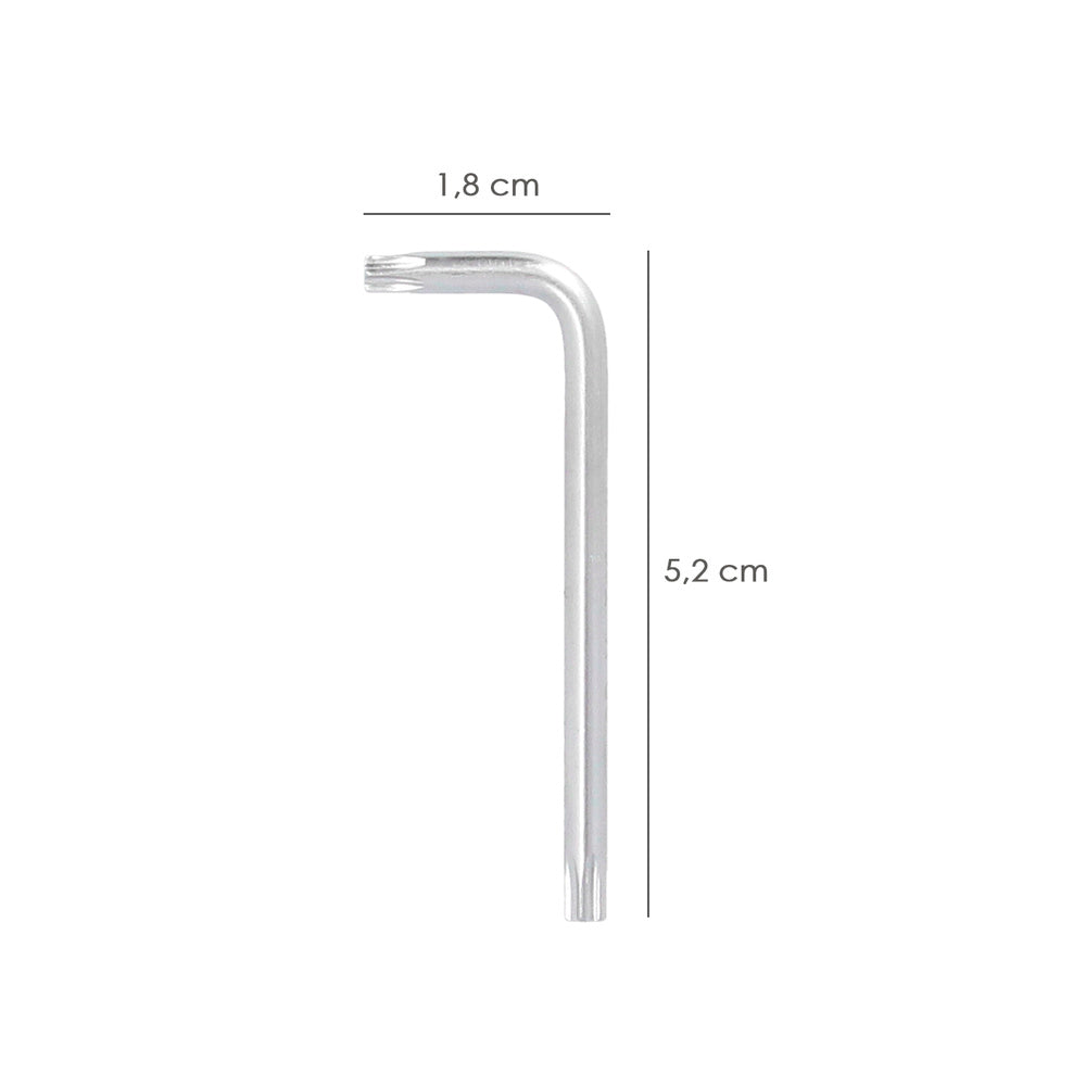 Llave torx inviolable standar acero cromo vanadio profesional t15 mm llave estrella, llave allen estrella