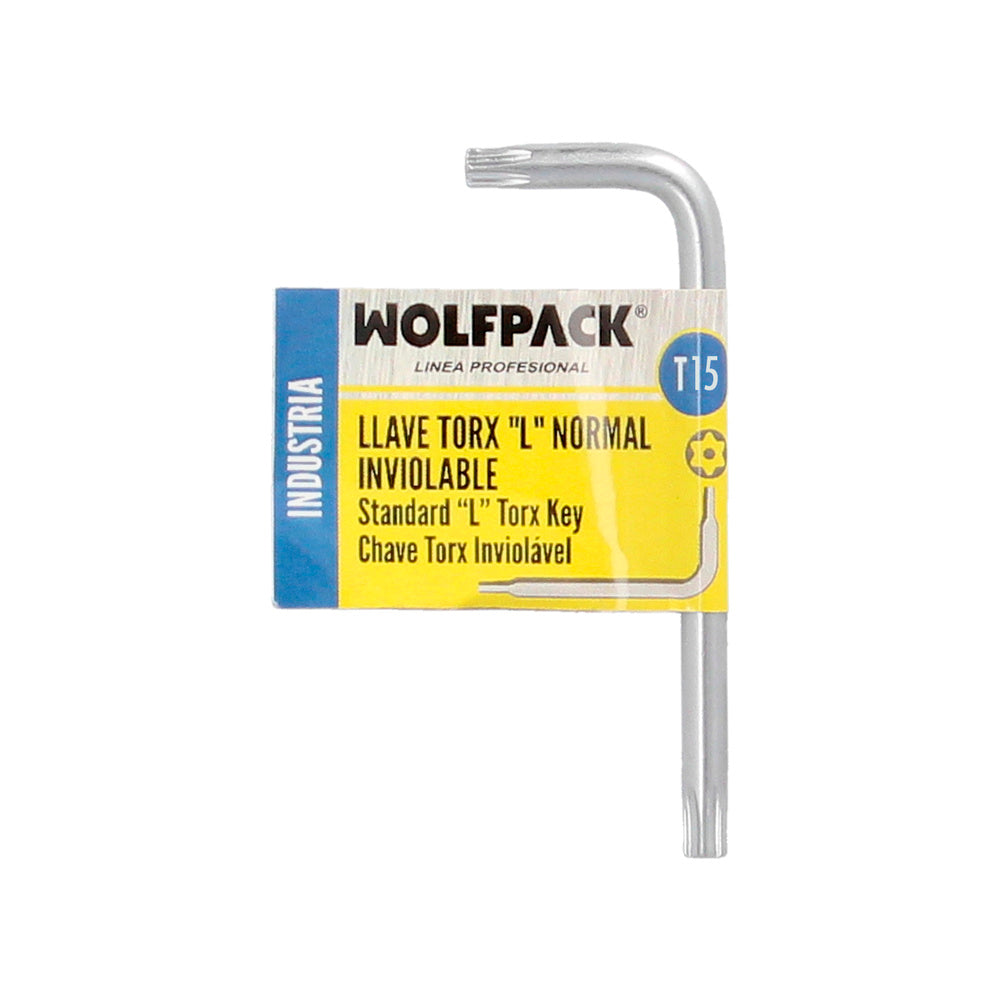 Llave torx inviolable standar acero cromo vanadio profesional t15 mm llave estrella, llave allen estrella