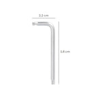 Llave torx inviolable standar acero cromo vanadio profesional t20 mm llave estrella, llave allen estrella