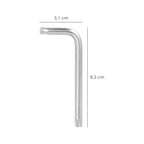 Llave torx inviolable standar acero cromo vanadio profesional t30 mm llave estrella, llave allen estrella