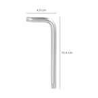 Llave torx inviolable standar acero cromo vanadio profesional t45 mm llave estrella, llave allen estrella