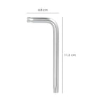 Llave torx inviolable standar acero cromo vanadio profesional t50 mm llave estrella, llave allen estrella