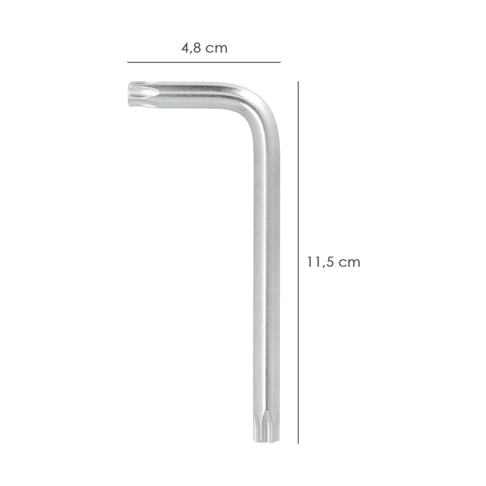 Llave torx inviolable standar acero cromo vanadio profesional t50 mm llave estrella, llave allen estrella