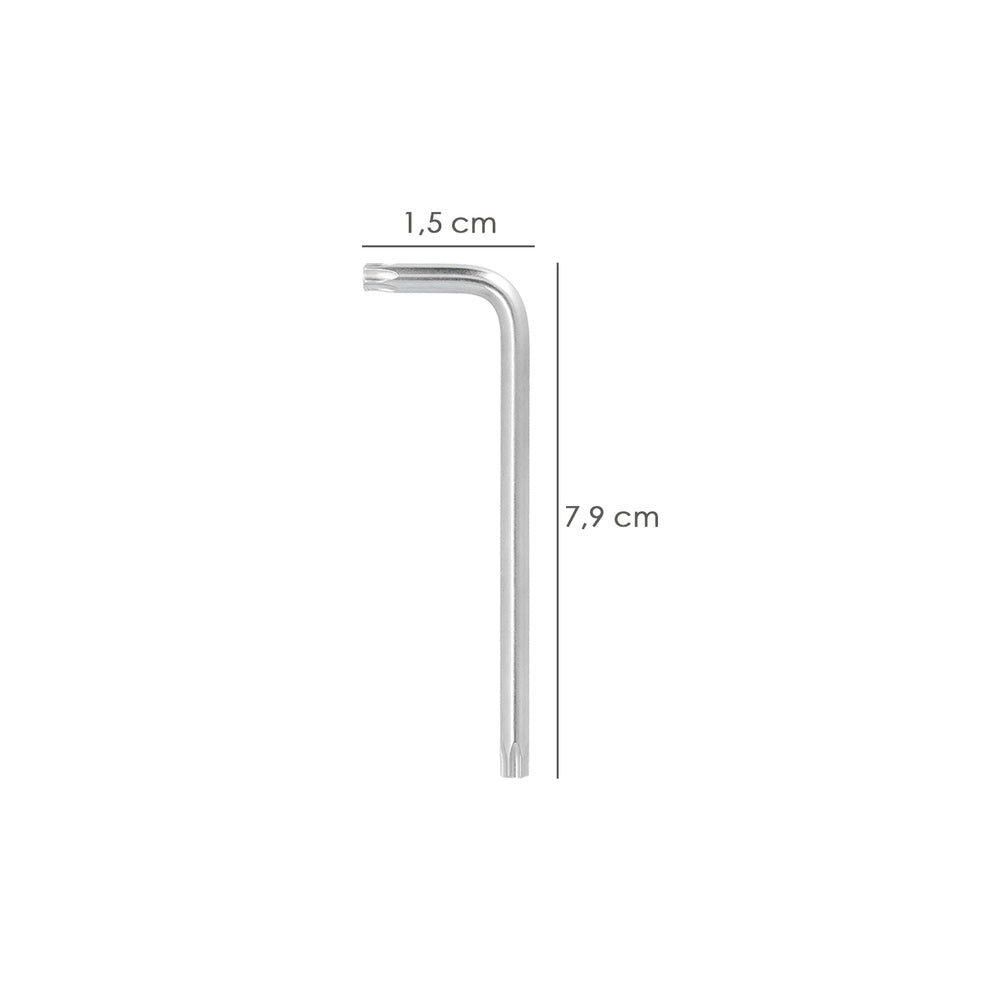 Llave torx larga acero cromo vanadio profesional t06 mm llave estrella, llave allen estrella