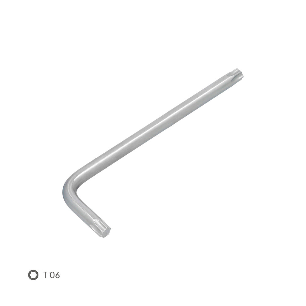 Llave torx larga acero cromo vanadio profesional t06 mm llave estrella, llave allen estrella