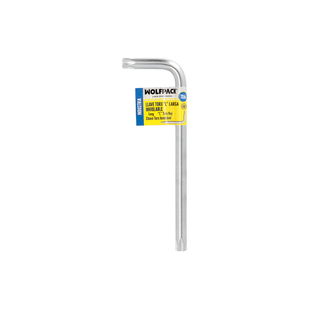 Llave torx larga acero cromo vanadio profesional t06 mm llave estrella, llave allen estrella