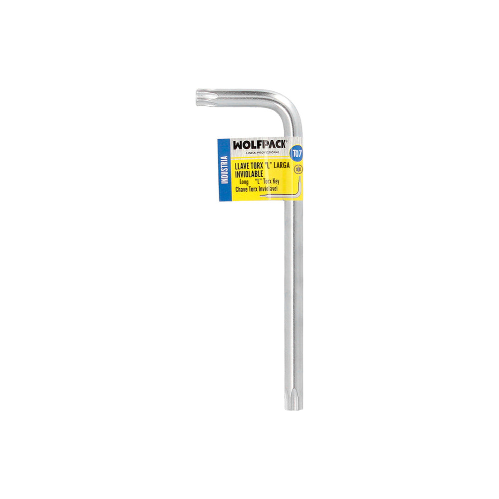 Llave torx larga acero cromo vanadio profesional t07 mm llave estrella, llave allen estrella