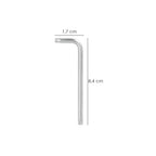 Llave torx inviolable larga acero cromo vanadio profesional t08 mm llave estrella, llave allen estrella
