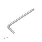 Llave torx inviolable larga acero cromo vanadio profesional t08 mm llave estrella, llave allen estrella