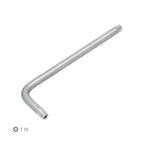 Llave torx inviolable larga acero cromo vanadio profesional t10 mm llave estrella, llave allen estrella