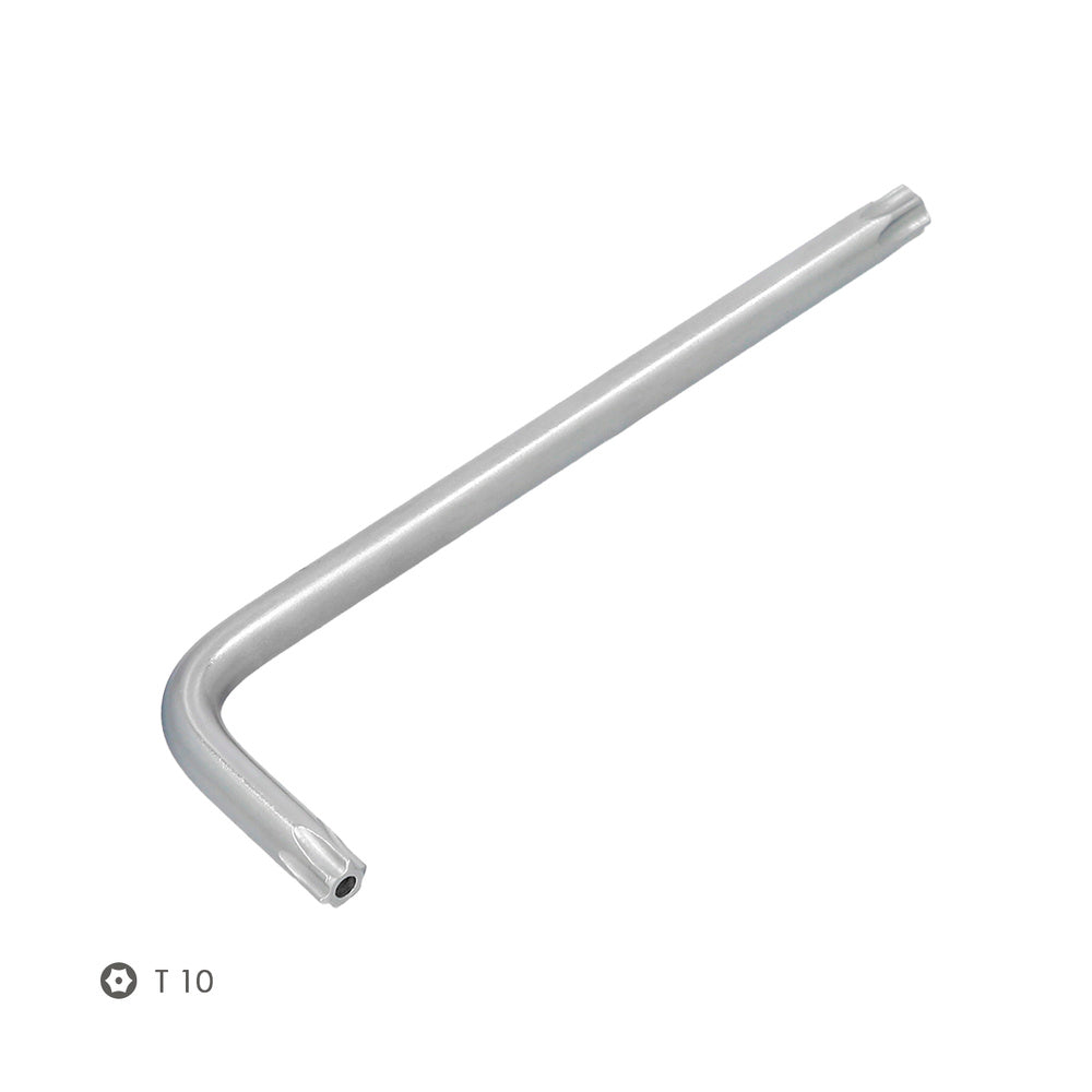Llave torx inviolable larga acero cromo vanadio profesional t10 mm llave estrella, llave allen estrella