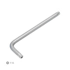 Llave torx inviolable larga acero cromo vanadio profesional t15 mm llave estrella, llave allen estrella