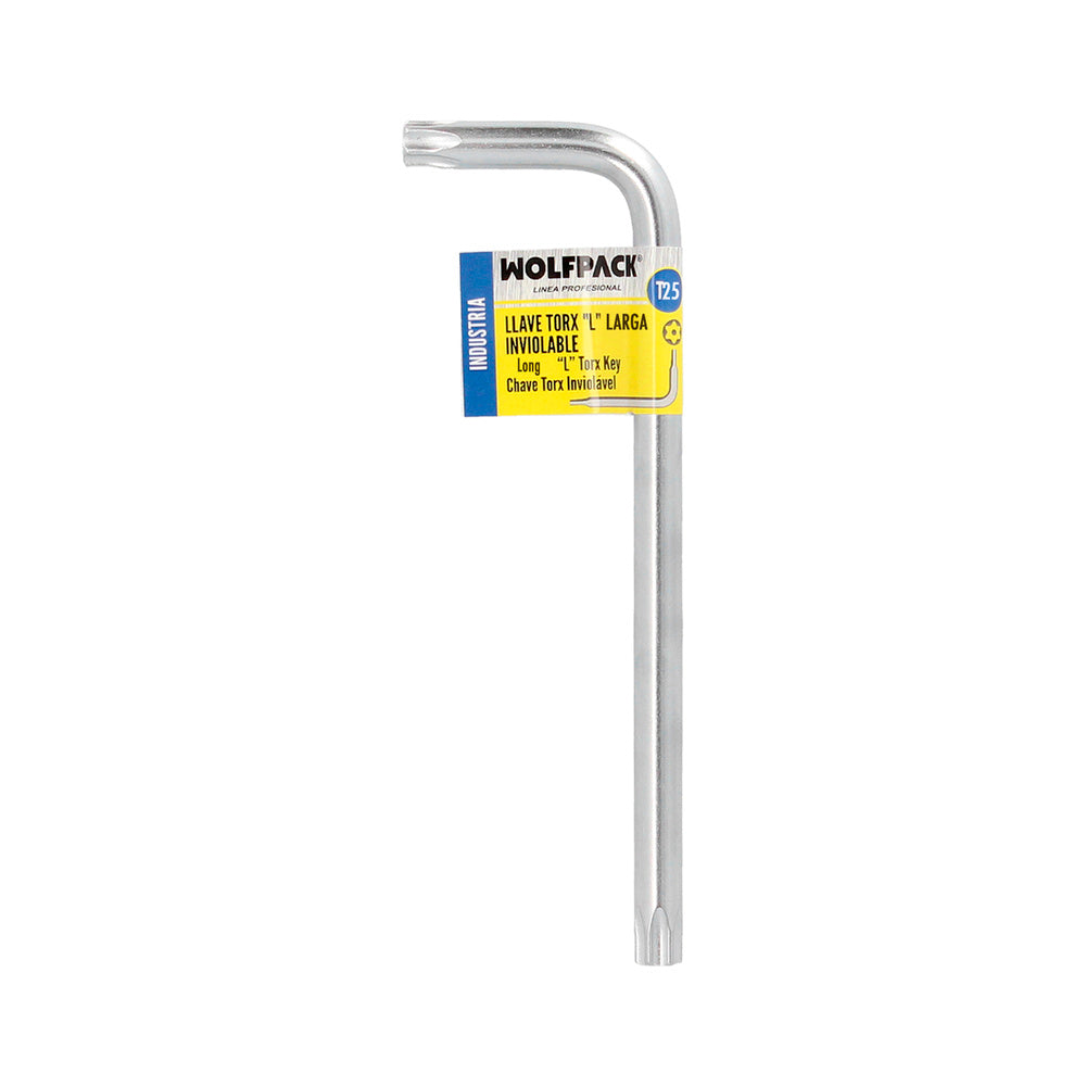 Llave torx inviolable larga acero cromo vanadio profesional t25 mm llave estrella, llave allen estrella