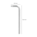 Llave torx inviolable larga acero cromo vanadio profesional t45 mm llave estrella, llave allen estrella