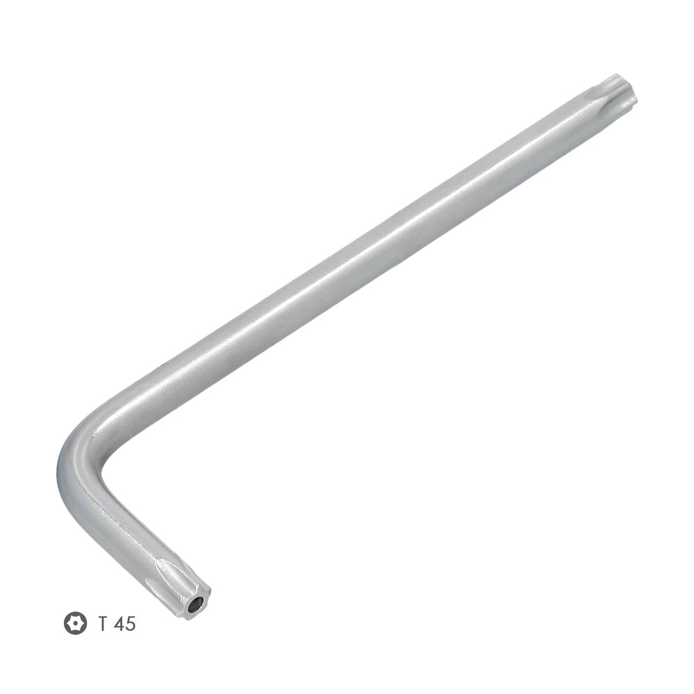 Llave torx inviolable larga acero cromo vanadio profesional t45 mm llave estrella, llave allen estrella