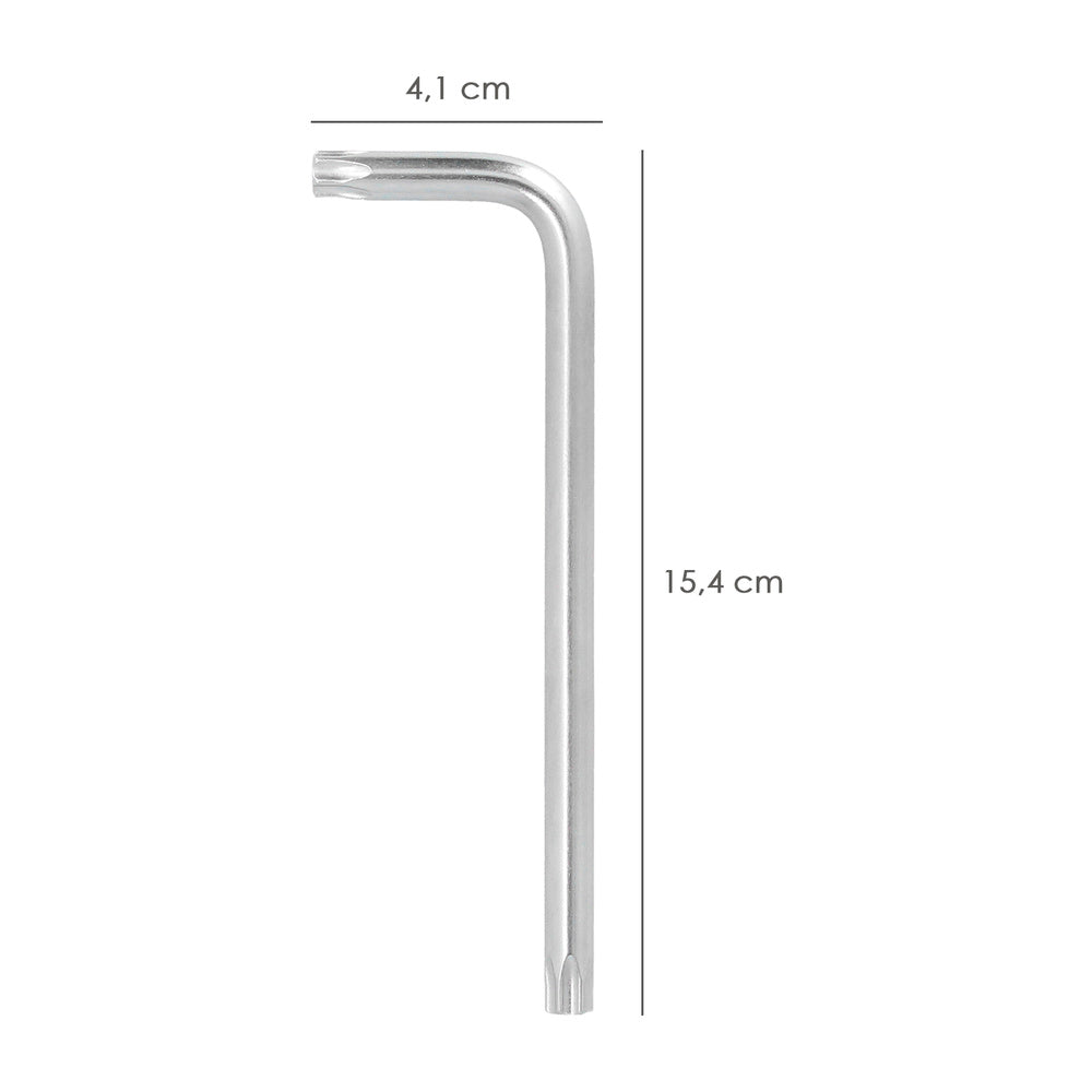 Llave torx inviolable larga acero cromo vanadio profesional t50 mm llave estrella, llave allen estrella