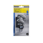 Conjunto de 9 chaves Torx "L" invioláveis