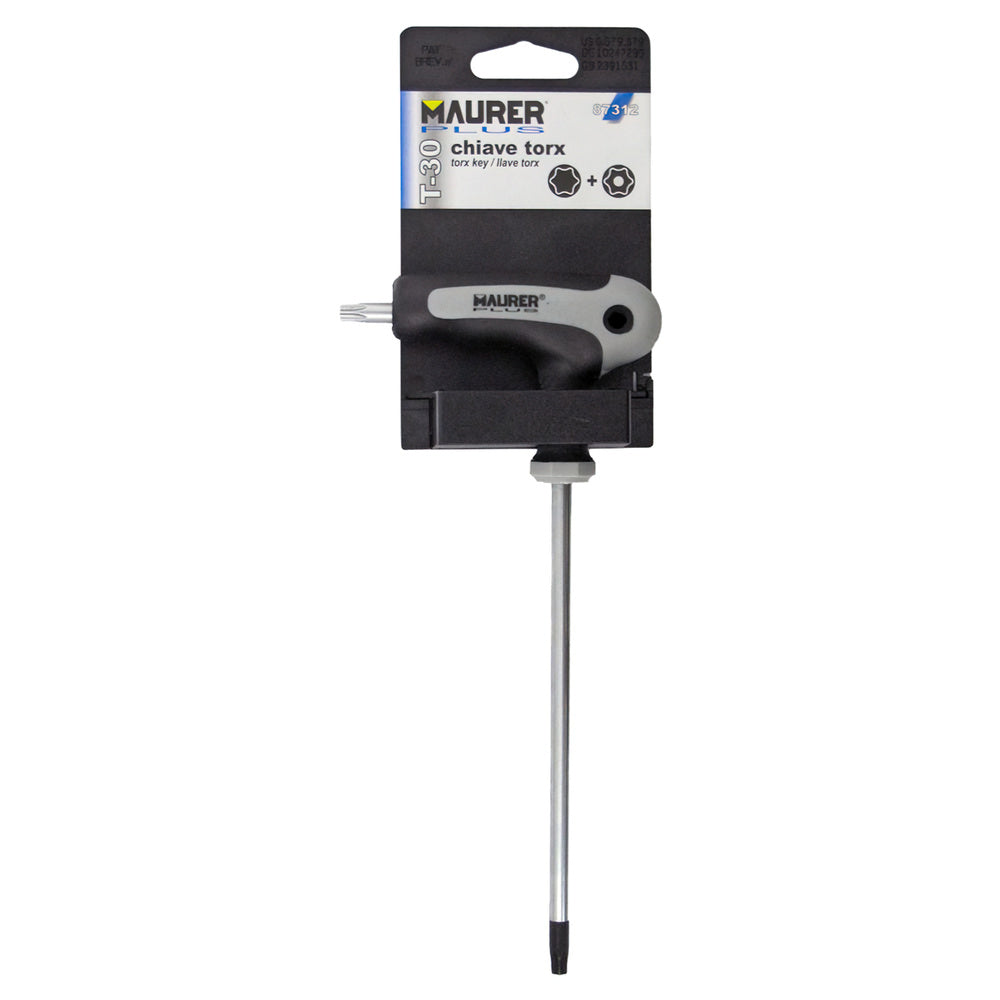 Chave torx Maurer com cabo "t" t15 inviolável