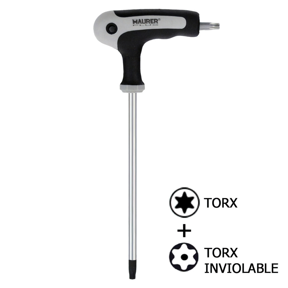 Chave torx Maurer com cabo "t" t15 inviolável