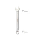 Llave combinada plus 14x14 acero cromo vanadio din 3113. Llave doble boca, llave fija, llave estrella