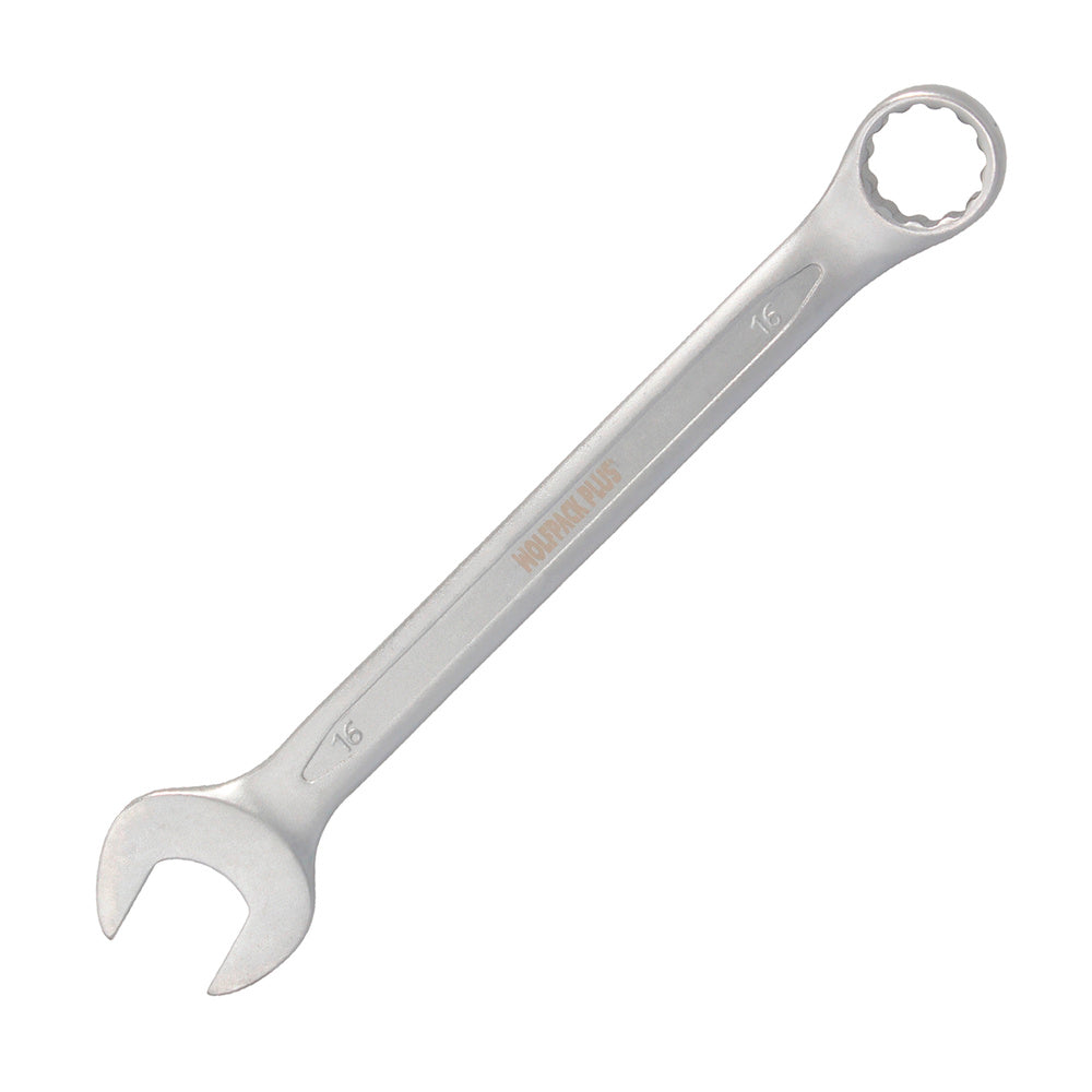 Llave combinada plus 16x16 acero cromo vanadio din 3113. Llave doble boca, llave fija, llave estrella