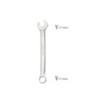 Llave combinada plus 17x17 acero cromo vanadio din 3113. Llave doble boca, llave fija, llave estrella