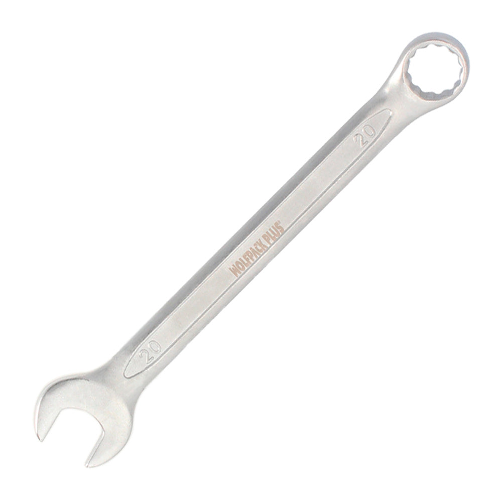 Llave combinada plus 20x20 acero cromo vanadio din 3113. Llave doble boca, llave fija, llave estrella