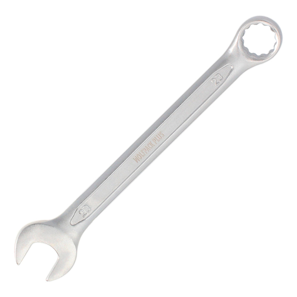 Llave combinada plus 23x23 acero cromo vanadio din 3113. Llave doble boca, llave fija, llave estrella