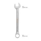 Llave combinada plus 24x24 acero cromo vanadio din 3113. Llave doble boca, llave fija, llave estrella