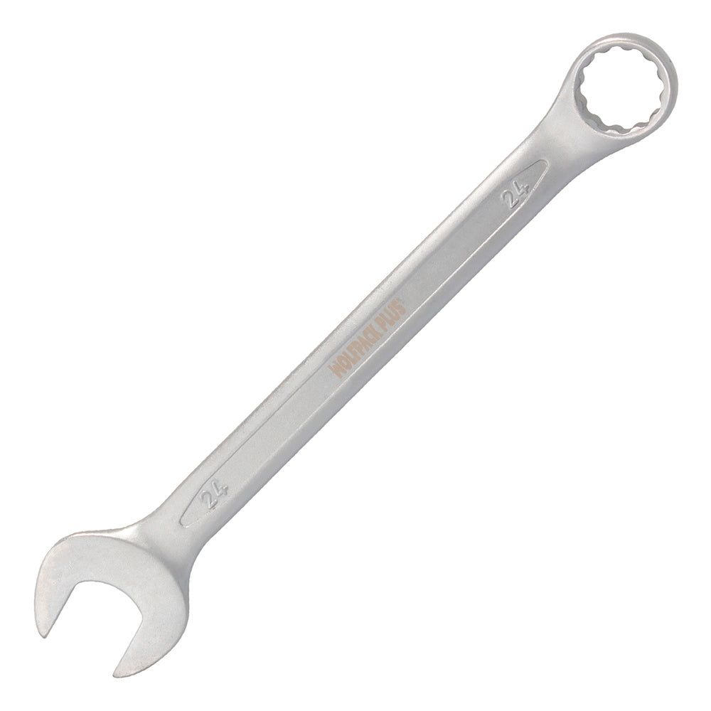 Llave combinada plus 24x24 acero cromo vanadio din 3113. Llave doble boca, llave fija, llave estrella