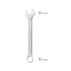 Llave combinada plus 27x27 acero cromo vanadio din 3113. Llave doble boca, llave fija, llave estrella