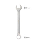 Llave combinada plus 28x28 acero cromo vanadio din 3113. Llave doble boca, llave fija, llave estrella