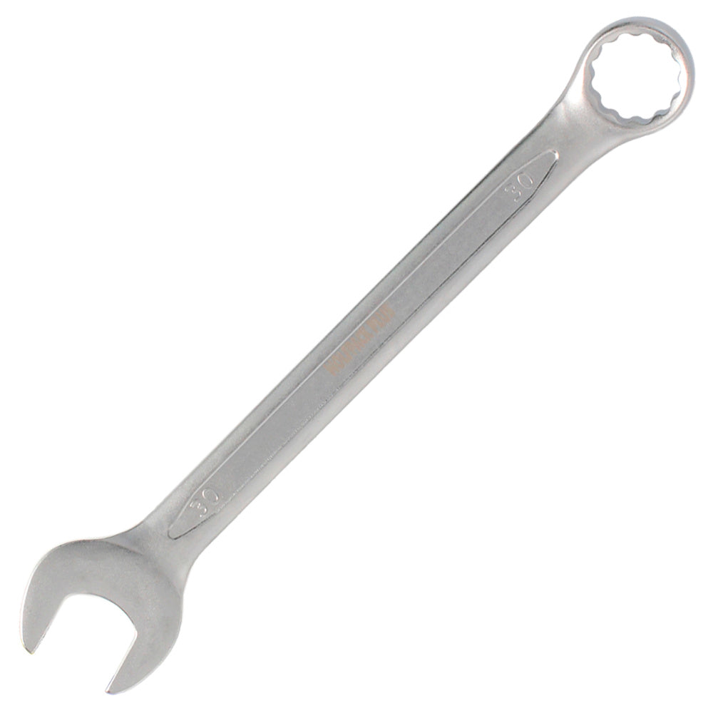 Llave combinada plus 30x30 acero cromo vanadio din 3113. Llave doble boca, llave fija, llave estrella
