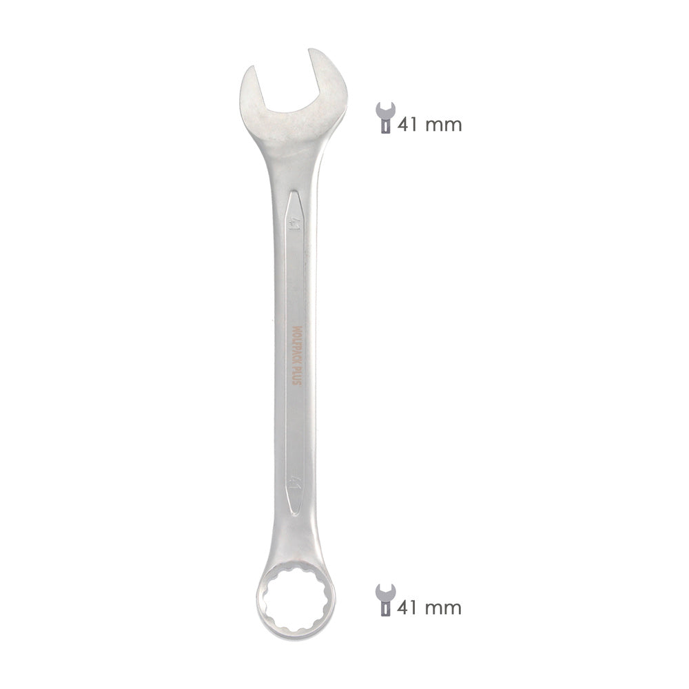 Llave combinada plus 41x41 acero cromo vanadio din 3113. Llave doble boca, llave fija, llave estrella