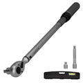 Llave dinamométrica 1/2" con alargadera y reductor de 3/8" llave de torque camiones, coches, motos, micro ajustes, acero crv