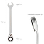 Chave combinada com roquete 12 mm DIN 3113