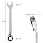 Llave combinada con carraca 19 mm din 3113