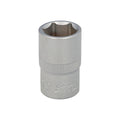 Chave de caixa 1/2" sextavada 16 mm perfil 6 faces. Aço cromo-vanádio, cantos arredondados