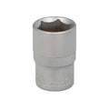 Chave de caixa 1/2" sextavada 19 mm perfil de 6 faces. Aço cromo vanádio, cantos arredondados