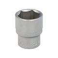 Chave de caixa 1/2" sextavada 23 mm perfil de 6 faces. Aço cromo-vanádio, arestas arredondadas