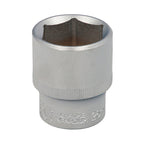 Chave de caixa 1/2" sextavada 26 mm perfil de 6 faces. Aço cromo vanádio, cantos arredondados